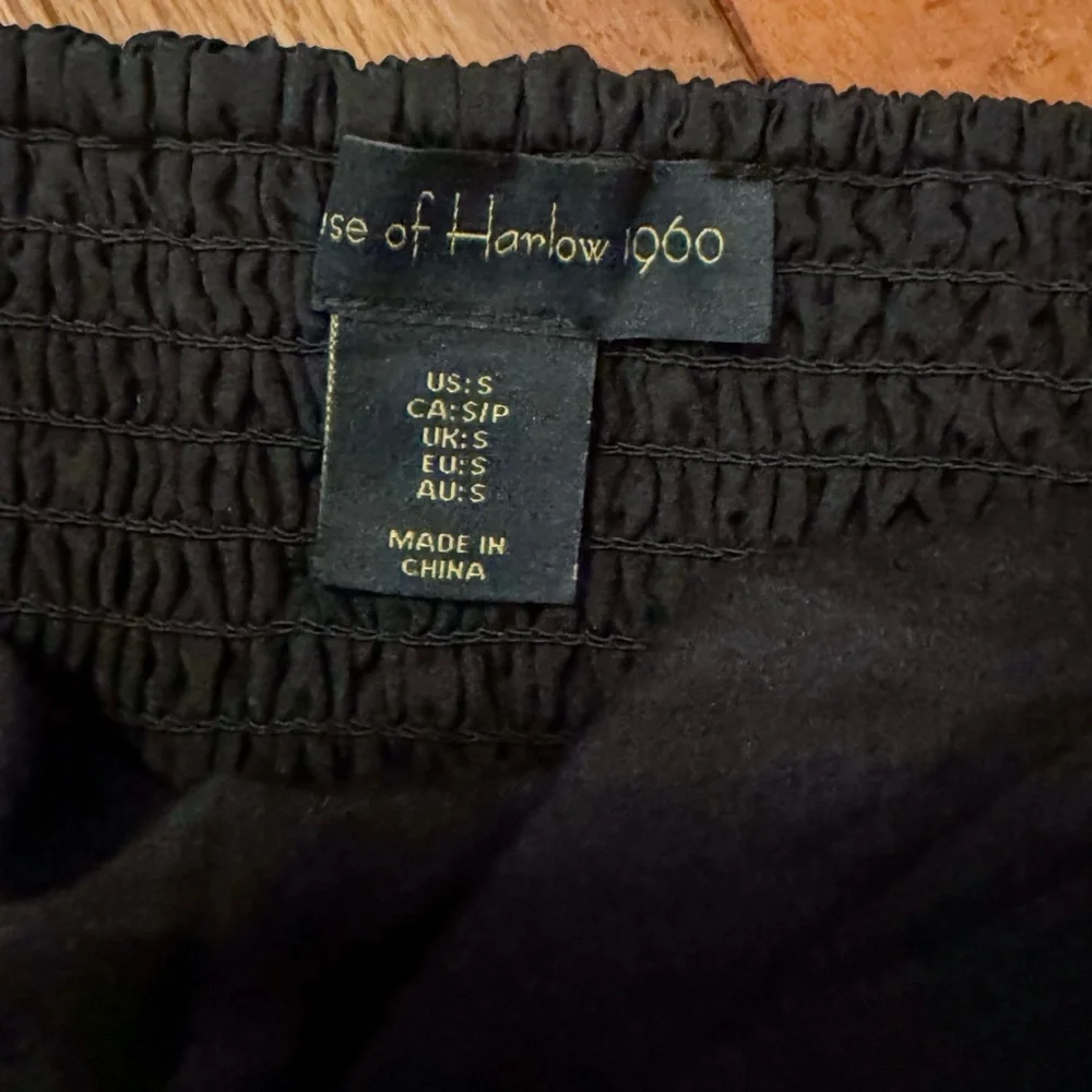 House of Harlow 1960 Satin Top with Rhinestones - Picture 5 of 7